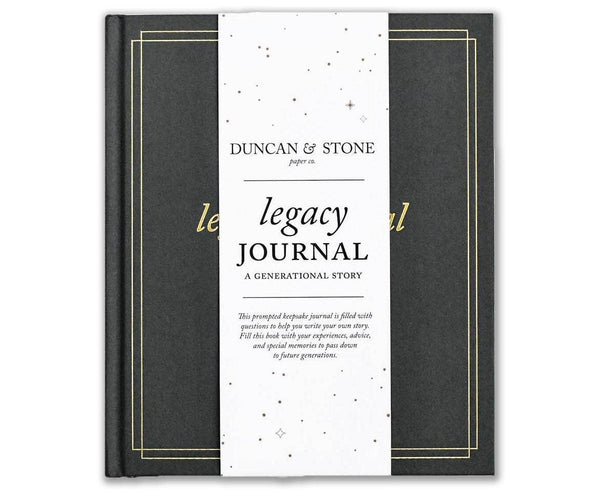 Legacy Journal: A Family Keepsake Book | Charcoal