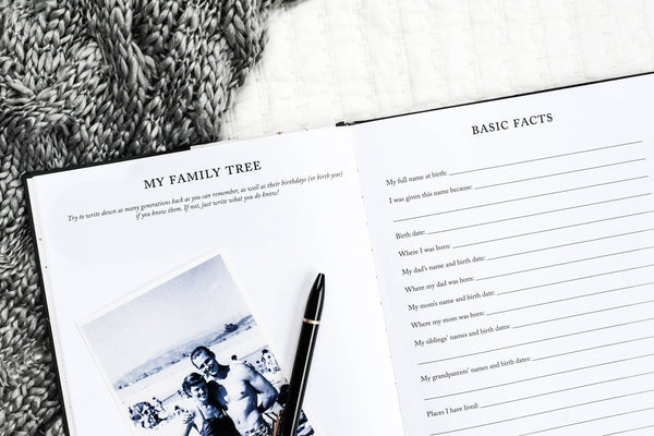 Legacy Journal: A Family Keepsake Book | Charcoal