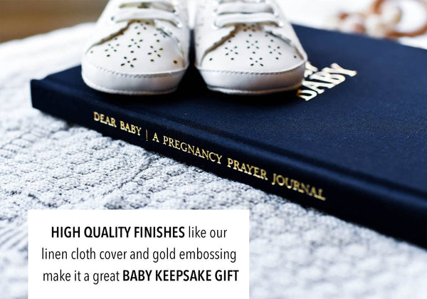Dear Baby: Pregnancy Prayer Journal + Memory Book for Moms | Ivory