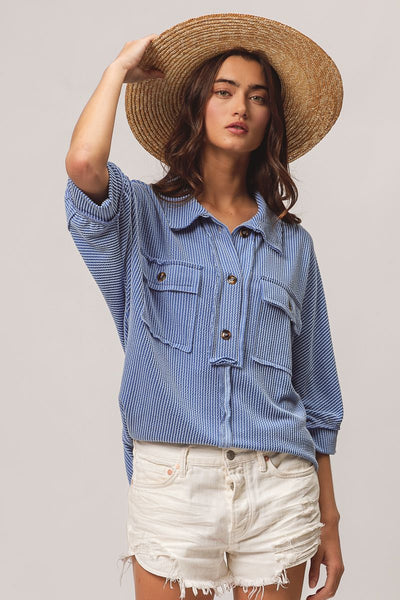 always a classic ribbed top | denim