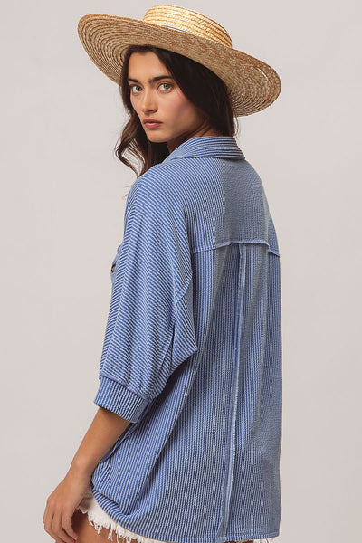 always a classic ribbed top | denim