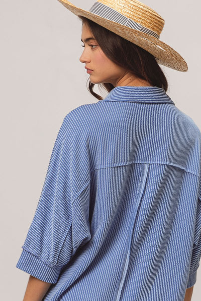 always a classic ribbed top | denim