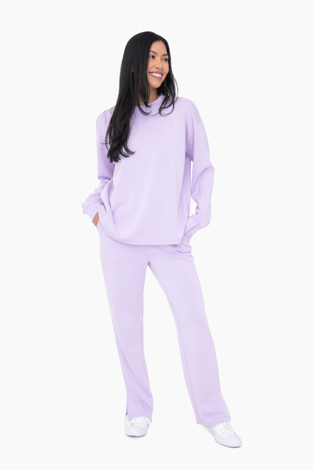 errands to run elevated lounge pants | lilac