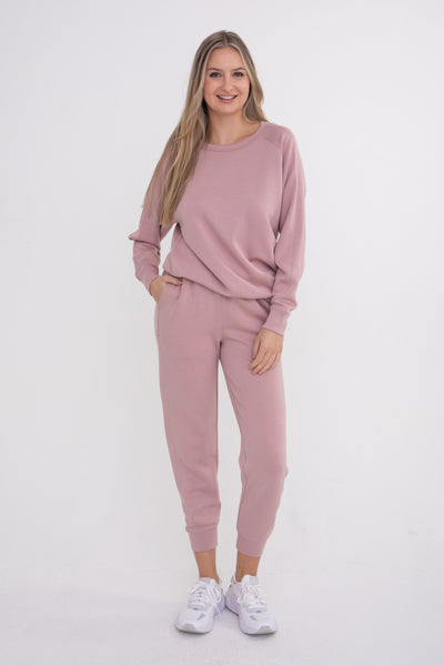 fight the feeling elevated pullover | rose