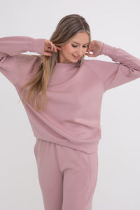 fight the feeling elevated pullover | rose