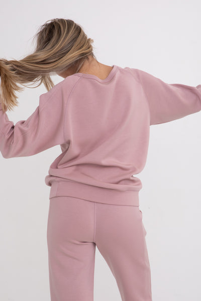 fight the feeling elevated pullover | rose