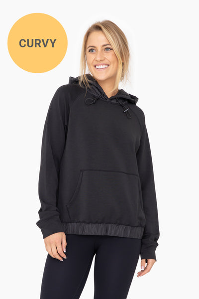 tried it all essential hoodie | black