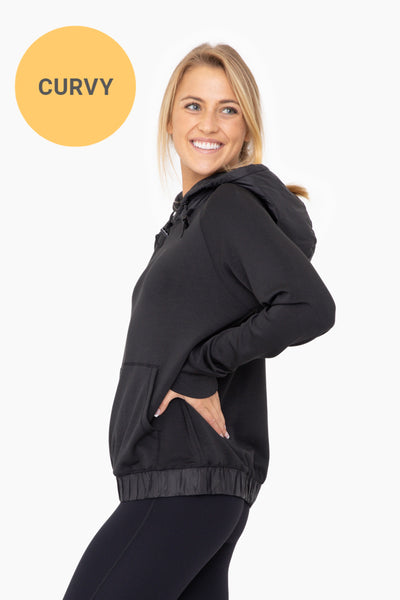 tried it all essential hoodie | black