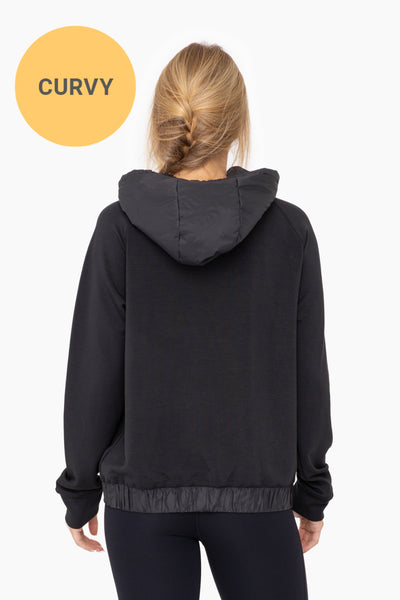tried it all essential hoodie | black