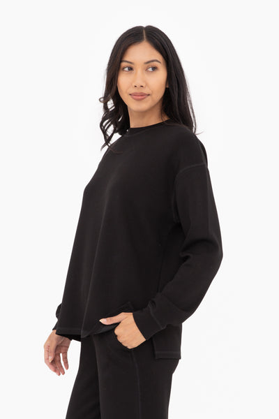 errands to run elevated pullover | black
