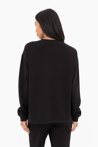 errands to run elevated pullover | black