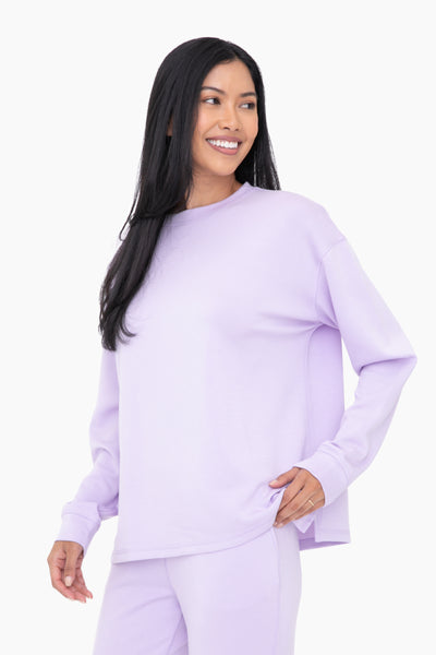 errands to run elevated pullover | lilac