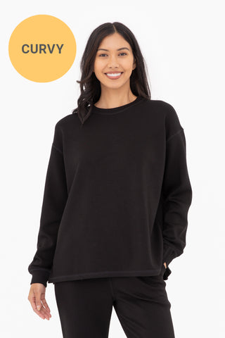 errands to run elevated pullover, plus size | black