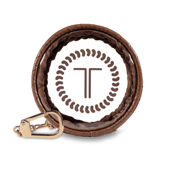 teleties keychain teletote | mocha