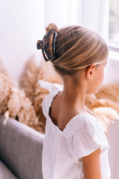 teleties open claw clip, medium | tortoise