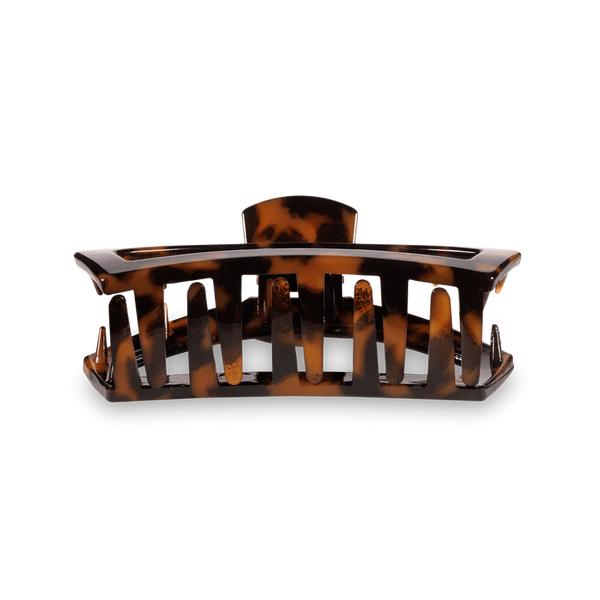 teleties open claw clip, medium | tortoise