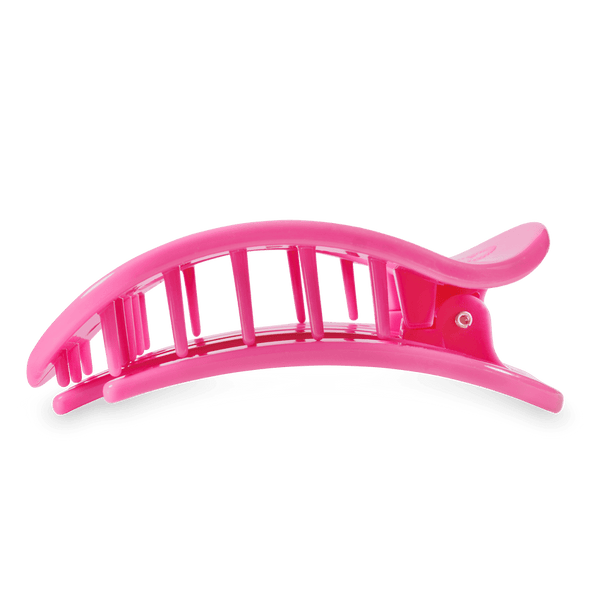 teleties round flat clip, large | paradise pink