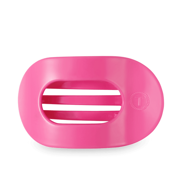 teleties round flat clip, large | paradise pink