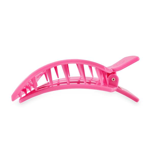 teleties square flat clip, large | paradise pink!