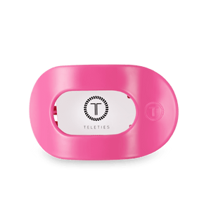 teleties flat round clip, medium | paradise pink!