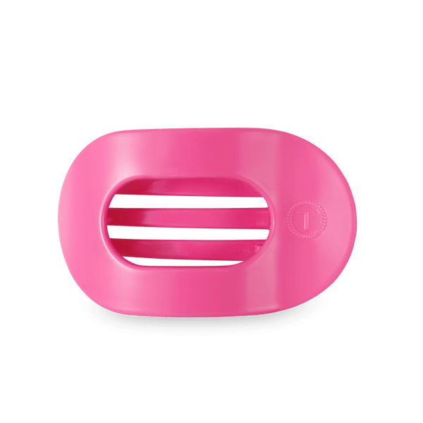 teleties flat round clip, medium | paradise pink!