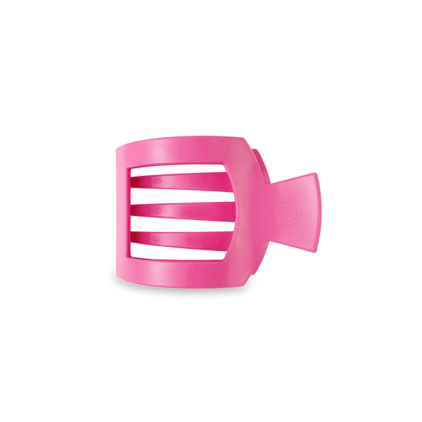 teleties square flat clip, small | paradise pink!