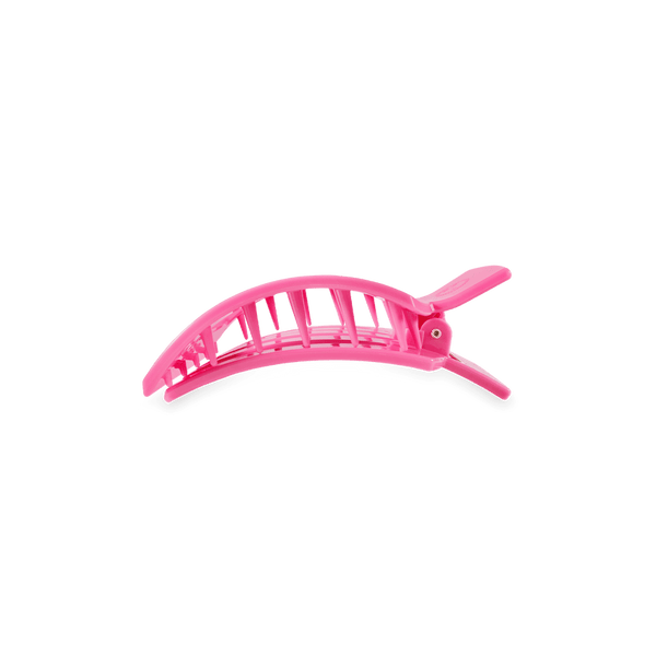 teleties square flat clip, small | paradise pink!