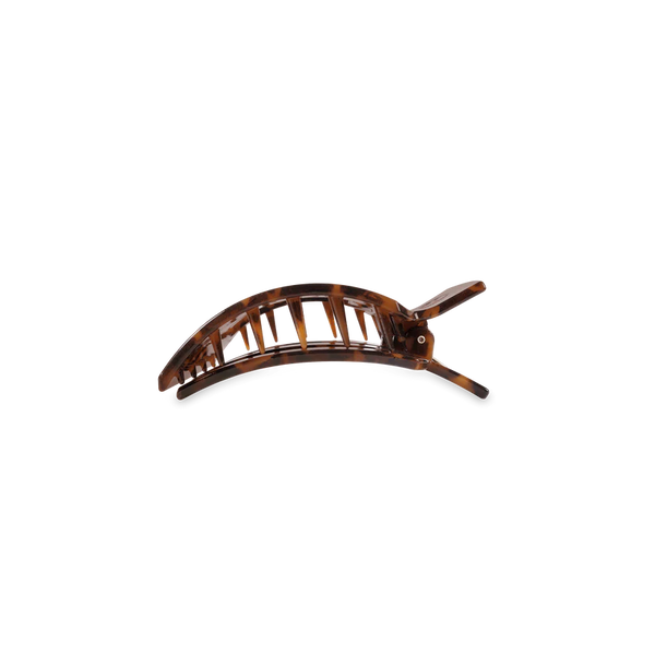teleties square flat clip, small | tortoise