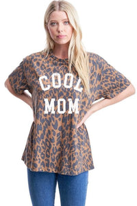 cool mom leopard tee | brown