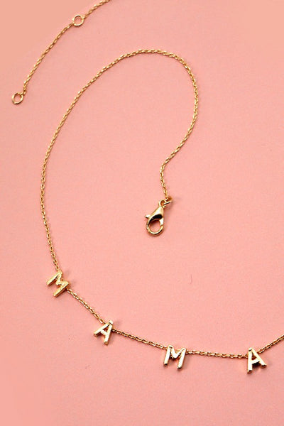 mama necklace | gold