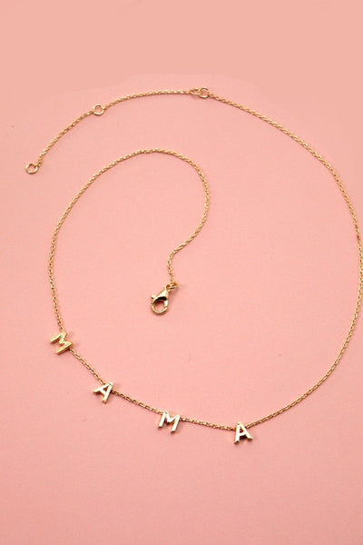 mama necklace | gold