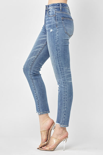 cameron high-rise skinny jeans | light wash