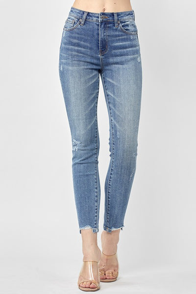 cameron high-rise skinny jeans | light wash