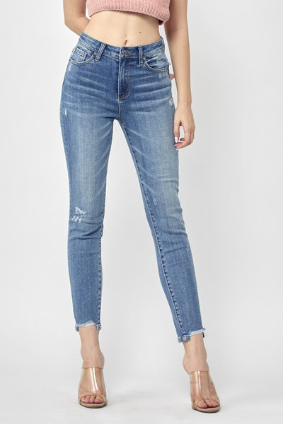 cameron high-rise skinny jeans | light wash