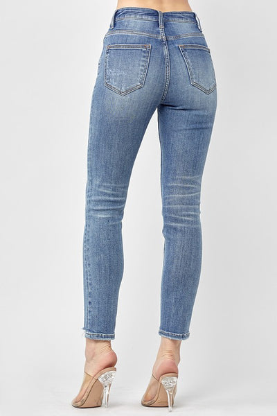 cameron high-rise skinny jeans | light wash