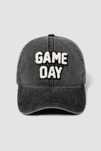 game day patch baseball cap | black