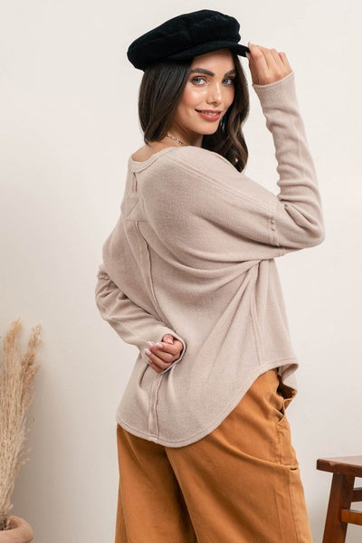 before you know it top | khaki