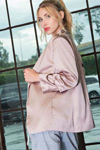 higher class blazer | champagne