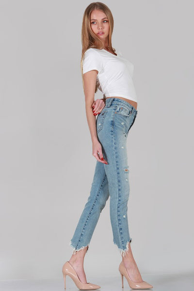 anna relaxed skinny jeans | medium wash