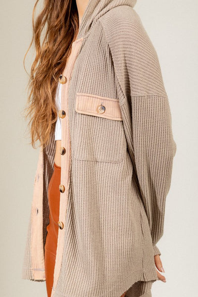 making it look easy thermal shacket | mocha