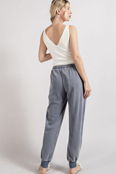full of dreams mineral wash joggers | denim