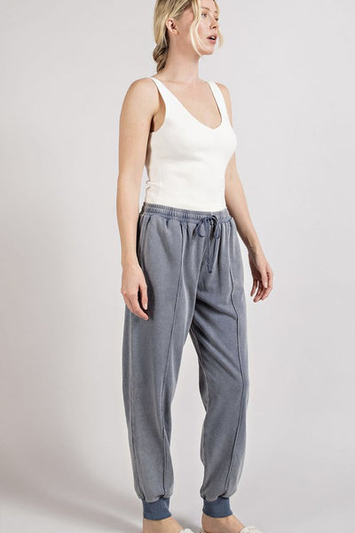full of dreams mineral wash joggers | denim