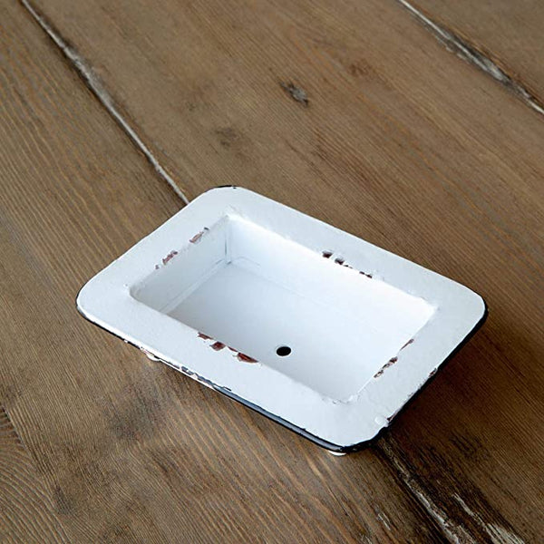 cafe soap dish | painted metal