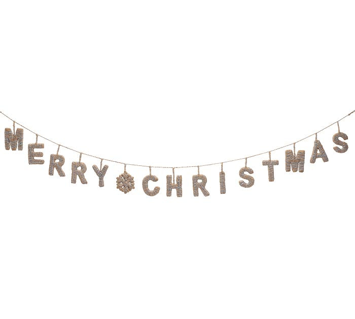 merry christmas garland | twine