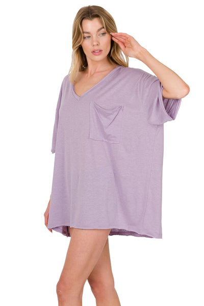 change the game boyfriend tee | heather dusty lavender