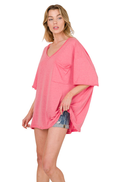 change the game boyfriend tee | heather fuchsia