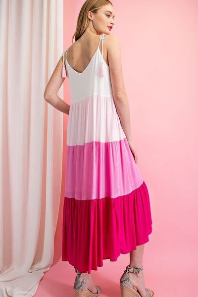 summer sweetness maxi dress | cotton candy