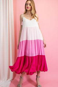 summer sweetness maxi dress | cotton candy