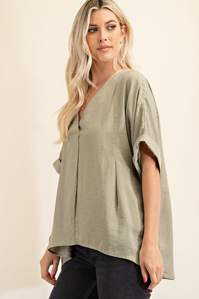 set the stage hi-low top | olive