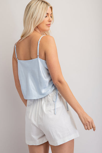 refined taste ruched cami | sky
